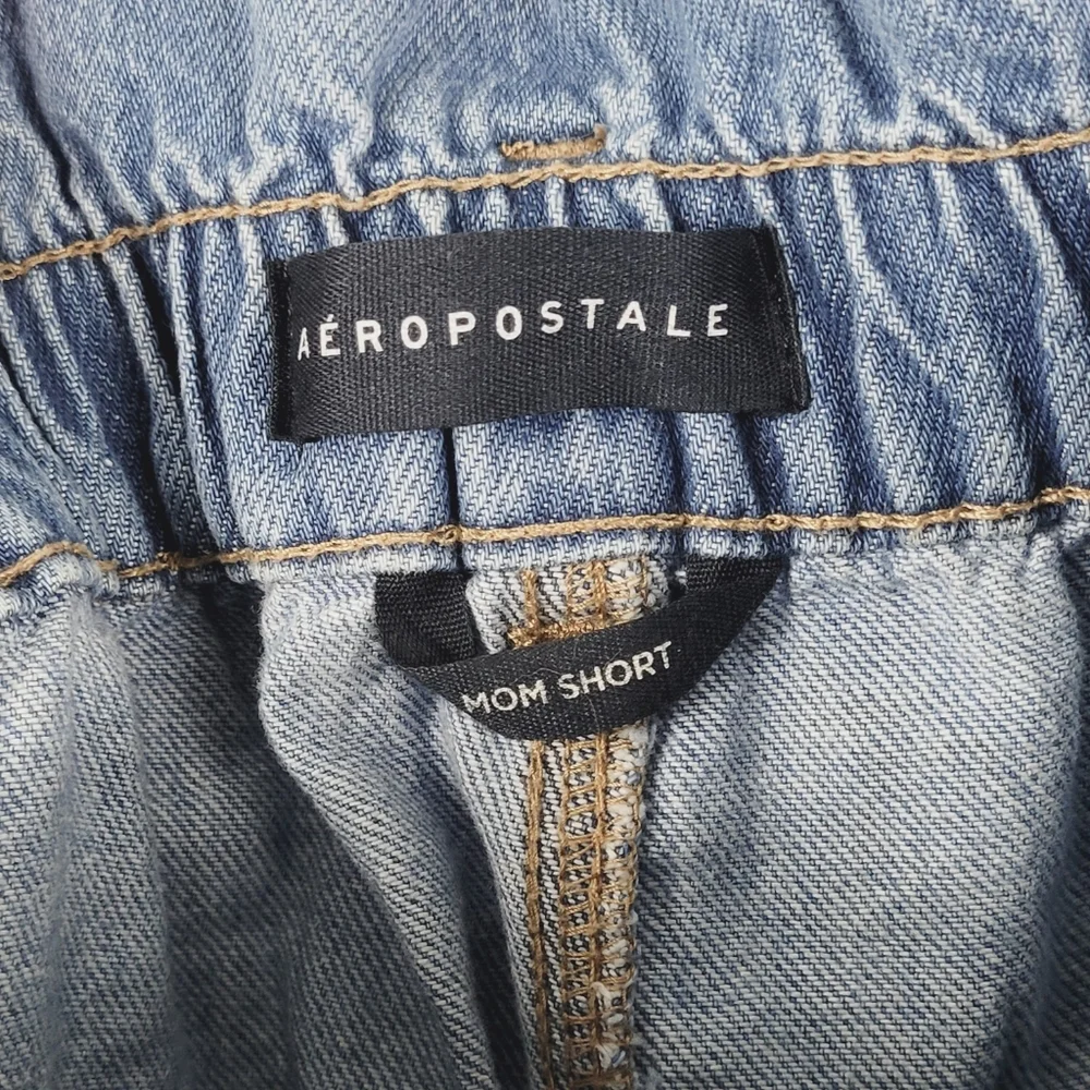 AEROPOSTALE High Rise Paperbag Jean Shorts Size 8 - Picture 7 of 8